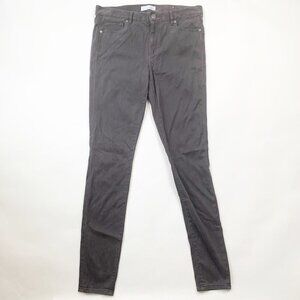 LOFT Womens Skinny Pants Size 30/10 Grey Button 5-Pocket